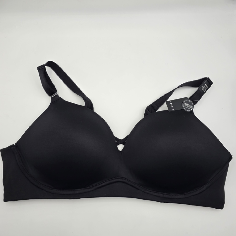 Torrid Dream Wire-Free Push-Up Bra – Black, Size 42C, NWT - Picture 6 of 12